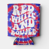 Rafraîchisseur Pour Canette Rouge Blanc Boujee | América Tie-Dye Enterrement d (Devant)