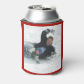 Rafraîchisseur Pour Canette Rouge Personnalisé 2 Modèle photo double face (Can Dos)