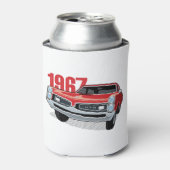 Rafraîchisseur Pour Canette Rouge Pontiac GTO 1967 (Can devant)