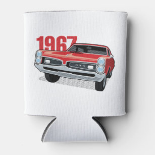 Rafraîchisseur Pour Canette Rouge Pontiac GTO 1967