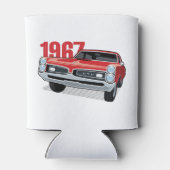 Rafraîchisseur Pour Canette Rouge Pontiac GTO 1967 (Dos)