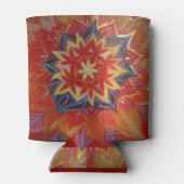 Rafraîchisseur Pour Canette Rouges et Golden Mandala Custom Can Cooler (Dos)