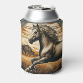 Rafraîchisseur Pour Canette Rouille/cheval vintage/Ouest (Can Dos)