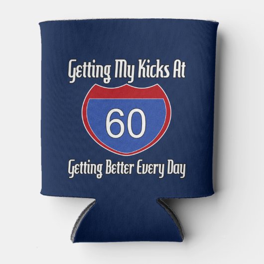 Rafraîchisseur Pour Canette Route 60e anniversaire (Devant)