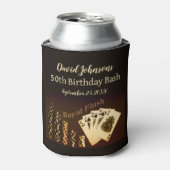 Rafraîchisseur Pour Canette Royal Flush Poker Thématique Can Cooler Party Favo (Can devant)