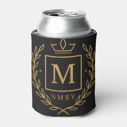 Rafraîchisseur Pour Canette "Royal NMKY Emblem – Monogram M Crest Design" (Can devant)