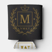 Rafraîchisseur Pour Canette "Royal NMKY Emblem – Monogram M Crest Design" (Dos)