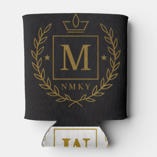 Rafraîchisseur Pour Canette "Royal NMKY Emblem – Monogram M Crest Design" (Dos)