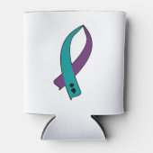 Rafraîchisseur Pour Canette Ruban de sensibilisation au suicide (Devant)