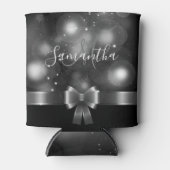 Rafraîchisseur Pour Canette Ruban noir et blanc (Devant)