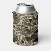 Rafraîchisseur Pour Canette Rubans courbés beiges, contrastés par trait gaufré (Can Dos)