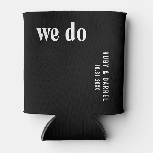 Rafraîchisseur Pour Canette Ruby Black Mariage moderne (Devant)