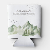 Rafraîchisseur Pour Canette Rustic green mountain landscape Bachelorette (Dos)