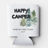 Rafraîchisseur Pour Canette Rustic Happy Camper Forêt Réunion Famille (Dos)