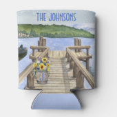 Rafraîchisseur Pour Canette Rustic Lake House Famille à thème (Dos)