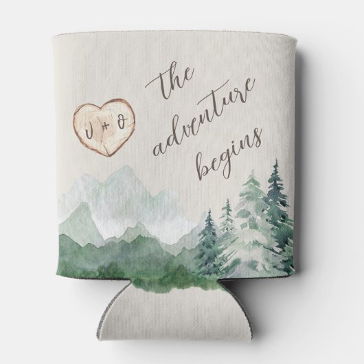 Rafraîchisseur Pour Canette Rustic Mountains Aventure Commence Les Favoris De (Dos)