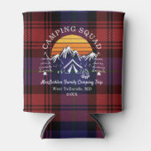 Rafraîchisseur Pour Canette Rustic Plaid Tartan Family Camping Squad (Devant)