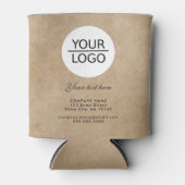 Rafraîchisseur Pour Canette Rustique Ajouter votre logo Texte personnalisé Pro (Devant)