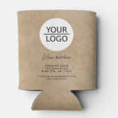 Rafraîchisseur Pour Canette Rustique Ajouter votre logo Texte personnalisé Pro (Dos)