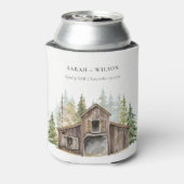 Rafraîchisseur Pour Canette Rustique Elegant Pine Woods Forest Barnyard Mariag (Can Dos)