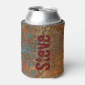 Rafraîchisseur Pour Canette Rusty, Verdigris, Grunge Steampunk (Can devant)
