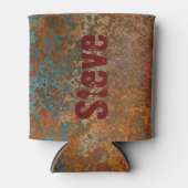 Rafraîchisseur Pour Canette Rusty, Verdigris, Grunge Steampunk (Devant)
