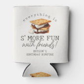 Rafraîchisseur Pour Canette S’mores Fall Bonfire Outdoor Birthday Favor (Devant)