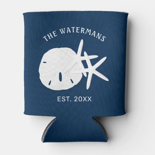 Rafraîchisseur Pour Canette Sable Bleu Côtier Dollar Épée (Devant)