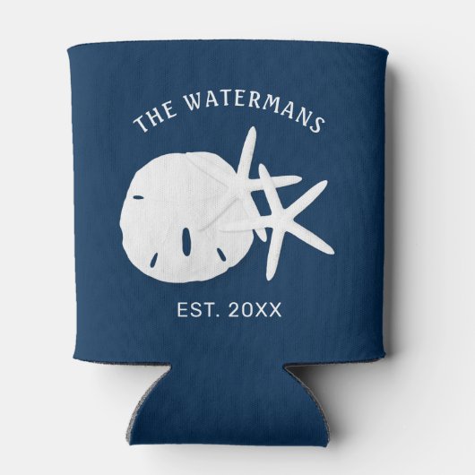 Rafraîchisseur Pour Canette Sable Bleu Côtier Dollar Épée (Dos)