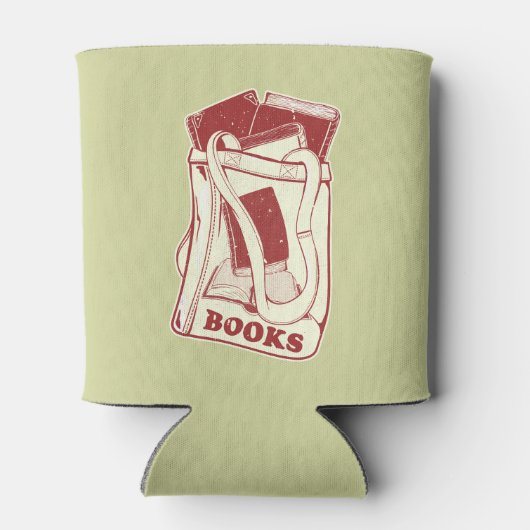 Rafraîchisseur Pour Canette Sac de livres que j'aime lire (Dos)