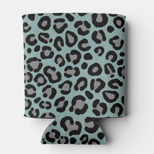 Rafraîchisseur Pour Canette Sage Green Leopard Motif Girly Cheetah Imprimer (Dos)