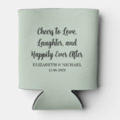 Rafraîchisseur Pour Canette Sage Green Mariage élégant encourage à l'amour (Devant)