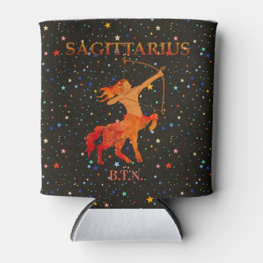 Rafraîchisseur Pour Canette Sagittarius zodiac moderne personnalisé (Devant)