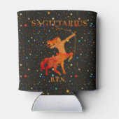 Rafraîchisseur Pour Canette Sagittarius zodiac moderne personnalisé (Dos)