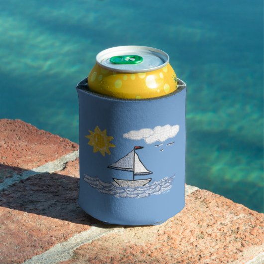 Rafraîchisseur Pour Canette Sailing Sailboat Summer Days (Piscine in situ)