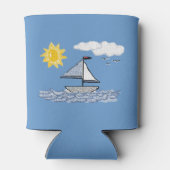 Rafraîchisseur Pour Canette Sailing Sailboat Summer Days (Dos)