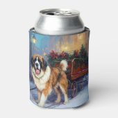 Rafraîchisseur Pour Canette Saint Bernard Christmas Festive (Can devant)