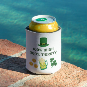 Rafraîchisseur Pour Canette Saint Patrick's Day Drôle texte, soif Irlandais