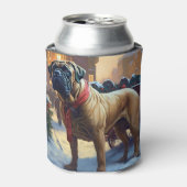 Rafraîchisseur Pour Canette Saison de Noël de Bullmastiff (Can devant)
