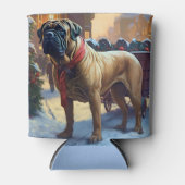 Rafraîchisseur Pour Canette Saison de Noël de Bullmastiff (Devant)