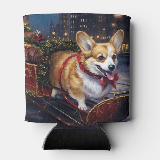 Rafraîchisseur Pour Canette Saison de Noël de Corgi (Dos)