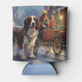 Rafraîchisseur Pour Canette Saison de Noël de l'espagnol Springer anglais (Devant)