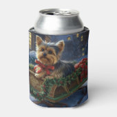 Rafraîchisseur Pour Canette Saison de Noël du Yorkshire Terrier (Can devant)