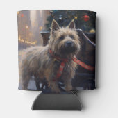 Rafraîchisseur Pour Canette Saison Festive de Noël à Cairn Terrier (Dos)