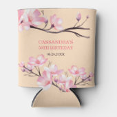 Rafraîchisseur Pour Canette Sakura Blush rose cerisier fleur Peach Anniversair (Devant)