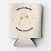 Rafraîchisseur Pour Canette Salles de champagne Message de Nouvel An (Devant)