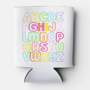 Rafraîchisseur Pour Canette Salut Alphabet Retour À L'école Maternelle Jardin