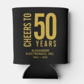 Rafraîchisseur Pour Canette Salutations à 50 ans anniversaire d'affaires (Dos)