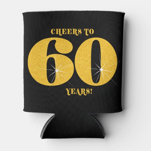 Rafraîchisseur Pour Canette Salutations à 60 ans Soixante-dixième année Annive (Devant)