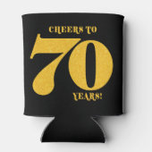 Rafraîchisseur Pour Canette Salutations à 70 Ans Seventieth Anniversaire (Dos)